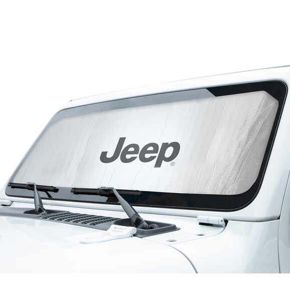 Coverking Custom Fit Sunshield with Licensed Jeep Logo Coverking SPC670 Custom Fit Sunshield with Licensed Jeep Logo for 18-23 Jeep Wrangler JL