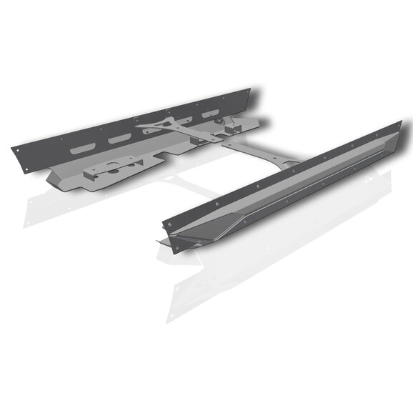 Crawltek Revolution Pyro Mini Boatside Rocker Guard - 5" Stretch Crawltek Revolution CWLLJ41401 Pyro Mini Boatside Rocker Guard - 5" Stretch for 04-06 Jeep Wrangler Unlimited LJ