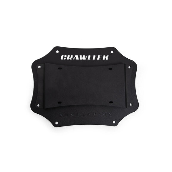Crawltek Revolution Tailgate Plate- License Plate Relocation Crawltek Revolution CWLJK38001 Tailgate Plate- License Plate Relocation for 07-18 Jeep Wrangler JK