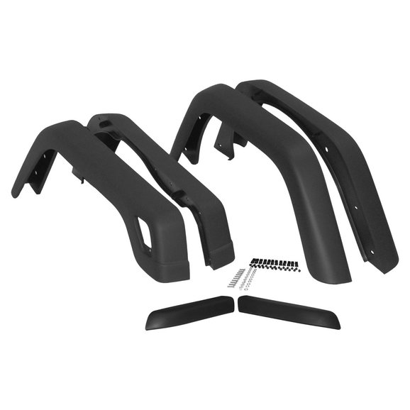 Crown Automotive Original Replacement Style 6 Piece Fender Flare Set Crown Automotive 55254918K6 Original Replacement Style 6 Piece Fender Flare Set for 97-06 Jeep Wrangler TJ