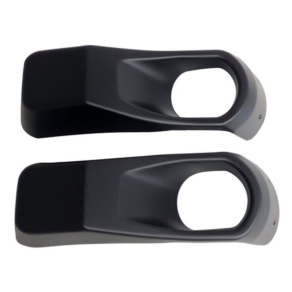 Crown Automotive Front Fog Light Bezel Set Crown Automotive 68295558K Front Fog Light Bezel Set for 18-24 Jeep Wrangler JL & Gladiator JT with Front Steel Bumper