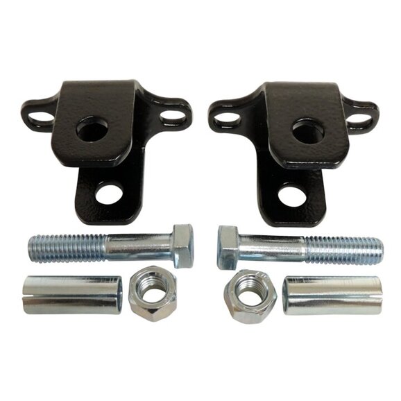 Crown Automotive Front Lower Shock Bar Pin Eliminator Kit Crown Automotive RT27067 Front Lower Shock Bar Pin Eliminator Kit for 84-01 Jeep Cherokee XJ, Grand Cherokee ZJ, WJ & Wrangler TJ