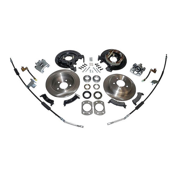 Crown Automotive Rear Disc Brake Conversion Kit Crown Automotive RT31045 Rear Disc Brake Conversion Kit for 97-06 Jeep Wrangler TJ with Dana 44 Rear Axle without ABS