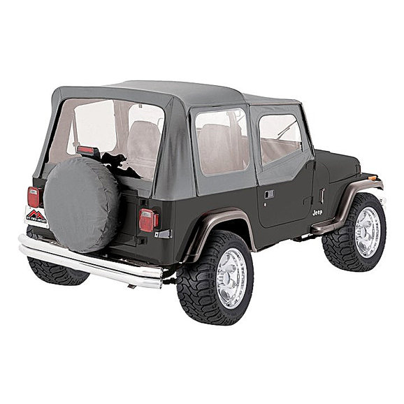Crown Automotive Complete Soft Top with Clear Windows for 87-95 Jeep  Wrangler YJ | Quadratec