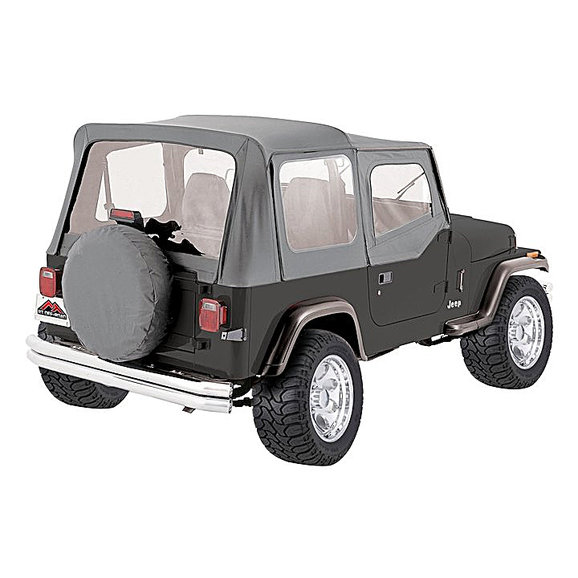Crown Automotive Complete Soft Top with Clear Windows Crown Automotive Complete Soft Top with Clear Windows for 87-95 Jeep Wrangler YJ