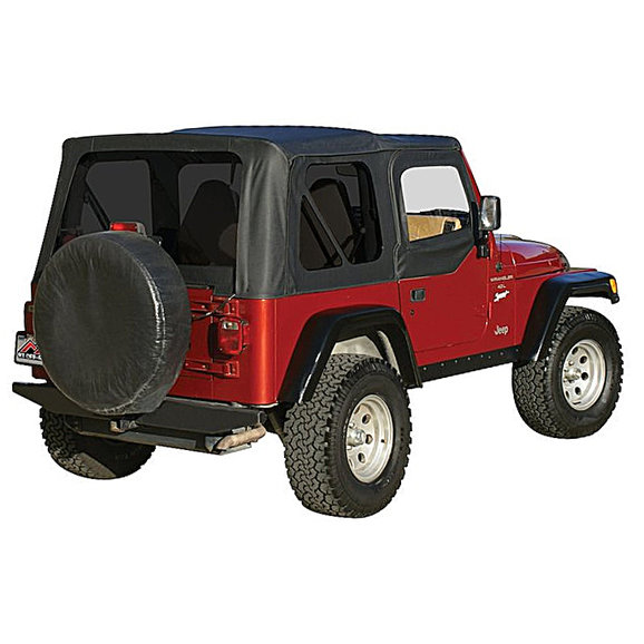 Crown Automotive Complete Soft Top with Tinted Windows Crown Automotive Complete Soft Top with Tinted Windows for 97-06 Jeep Wrangler TJ with Half Steel Doors