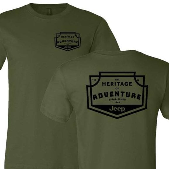 Jeep Merchandise Mens Heritage of Adventure Badge Short