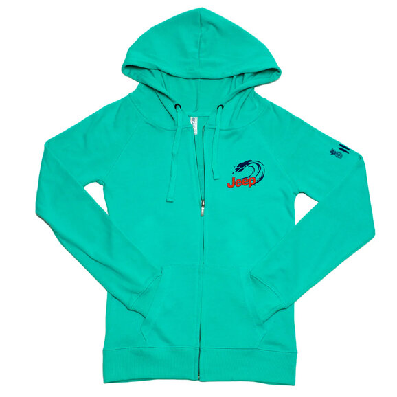 Jeep Merchandise Ladies Jeep Beachin' Good Time Zip-Hoodie Jeep Merchandise  Ladies Jeep Beachin' Good Time Zip-Hoodie
