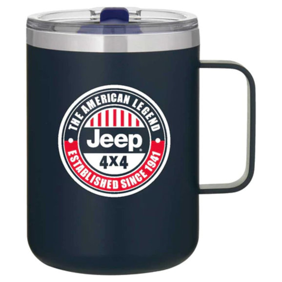 Jeep Merchandise Jeep American Legend Powder Coated Camper Mug -16oz Jeep Merchandise Jeep American Legend Powder Coated Camper Mug -16oz