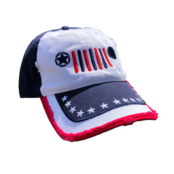 Jeep Merchandise Jeep Stars and Stripes Grille Hat Jeep Merchandise  Jeep Stars and Stripes Grille Hat