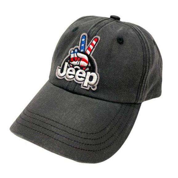 [JEEP]★24SS★Cherokee Coloring Cap Hat Jeep Merchandise HAT-JWaveUSAdad-GWblk Jeep Wave USA Chino