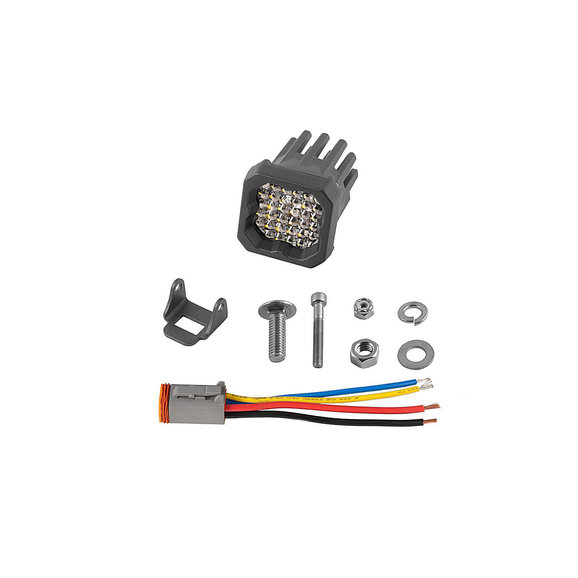 Diode Dynamics Stage Series C1R White Flood Standard Single LED Pod Light Diode Dynamics DD7423S Stage Series C1R White Flood Standard Single LED Pod Light