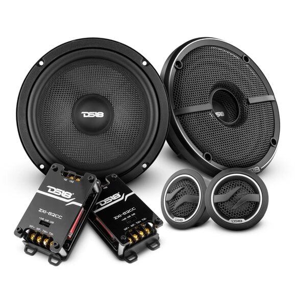 DS18 ZXI 6.5" 2- Way Component Speaker System with Kevlar Cone | 120 Watts Rms 4-Ohm DS18 ZXI-62C ZXI 6.5" 2- Way Component Speaker System with Kevlar Cone | 120 Watts Rms 4-Ohm