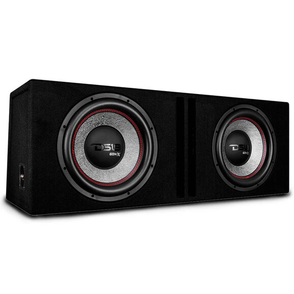 DS18 Dual 12" Loaded Subwoofer Ported Enclosure with GEN-X124D 1800 Watts Rms DS18 GEN-X212LD Dual 12" Loaded Subwoofer Ported Enclosure with GEN-X124D 1800 Watts Rms