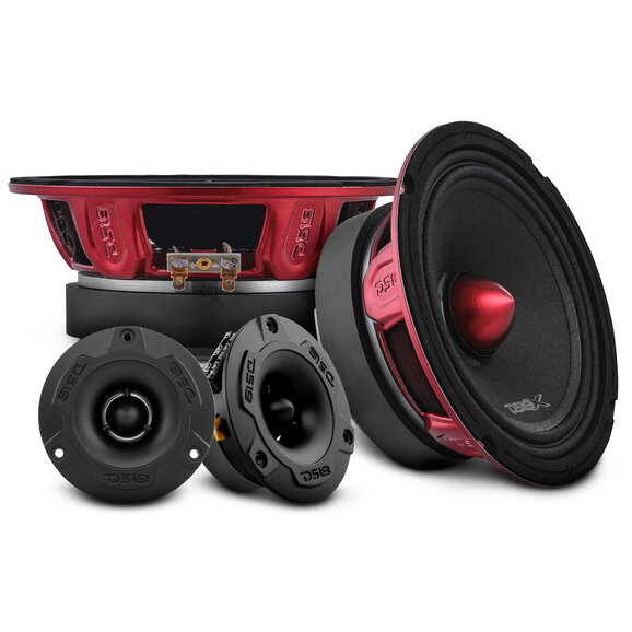 DS18 Pro Audio Loudspeakers Package - 6.5" Speakers + Tweeters DS18 PRO-X6.4BMPK Pro Audio Loudspeakers Package - 6.5" Speakers + Tweeters