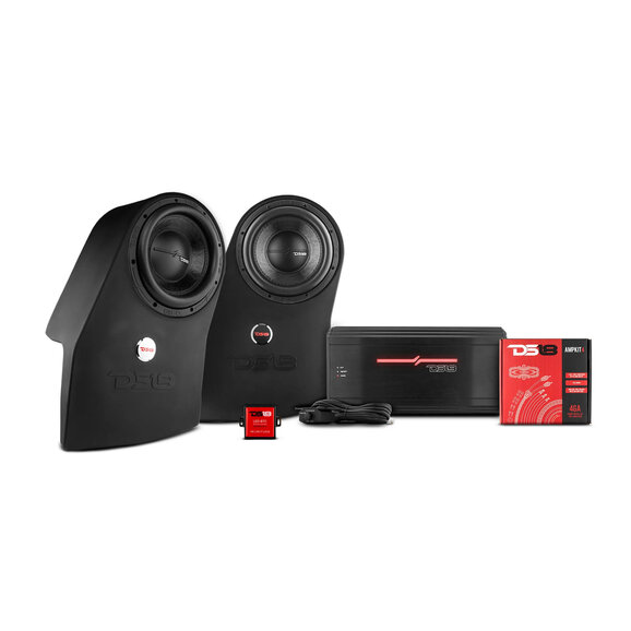 DS18 Wheel Well Subwoofer Enclosure Package DS18 JL-SUBPK/LR Wheel Well Subwoofer Enclosure Package for 18-26 Jeep Wrangler JL Unlimited 4-Door
