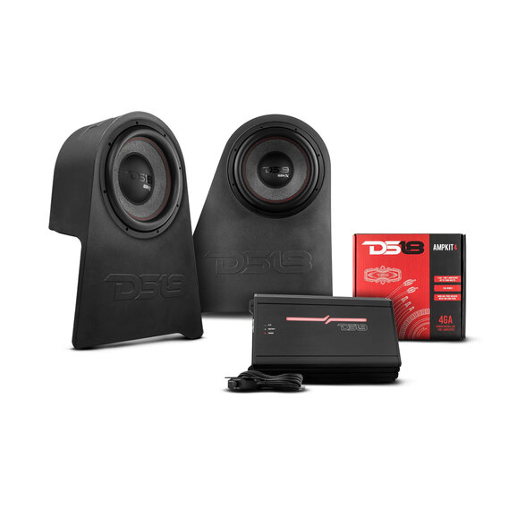 DS18 12" Subwoofer Enclosure Complete Package DS18 JK-SUB/LRCOMBO 12" Subwoofer Enclosure Complete Package for 07-18 Jeep Wrangler JK Unlimited 4-Door