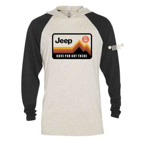 Jeep Merchandise Have Fun Out There Long Sleeve Hooded T-Shirt Jeep Merchandise Have Fun Out There Long Sleeve Hooded T-Shirt