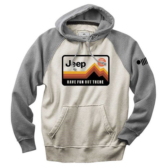 Jeep Merchandise Have Fun Out There Contrast Hoodie Jeep Merchandise Have Fun Out There Contrast Hoodie