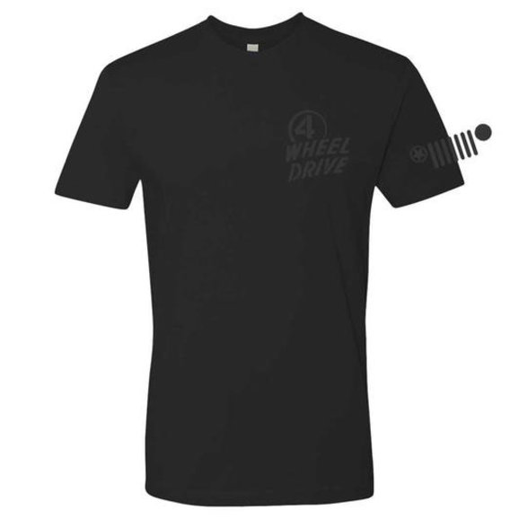 Jeep Merchandise Mens Jeep Willys 4WD T-Shirt in Black Jeep Merchandise Mens Jeep Willys 4WD T-Shirt in Black