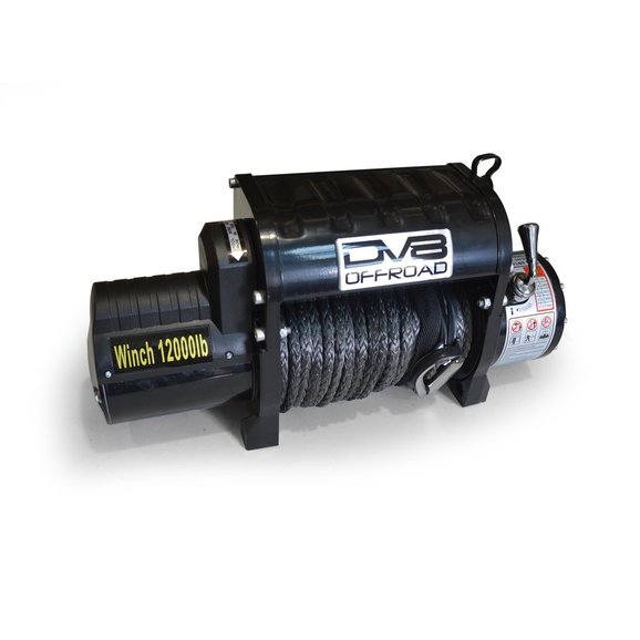 DV8 Offroad 12,000lbs Winch with Synthetic Line DV8 Offroad WB12SR 12,000lbs Winch with Synthetic Line