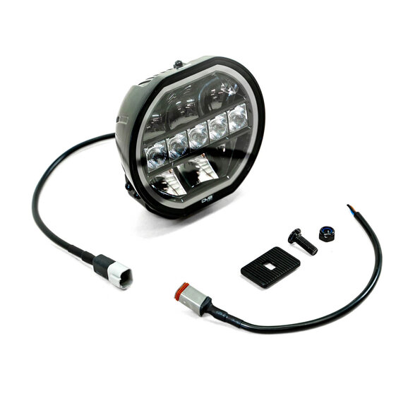DV8 Offroad 7" Halo Elite Round LED with Accent Halo DV8 Offroad BE7RW108W-H 7" Halo Elite Round LED with Accent Halo