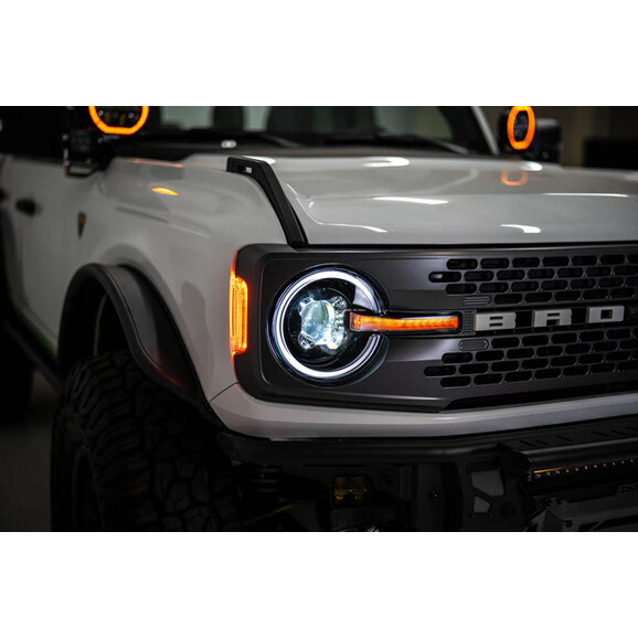 DV8 Offroad Black Headlights DV8 Offroad HLCBR-01 Black Headlights for 21-26 Ford Bronco