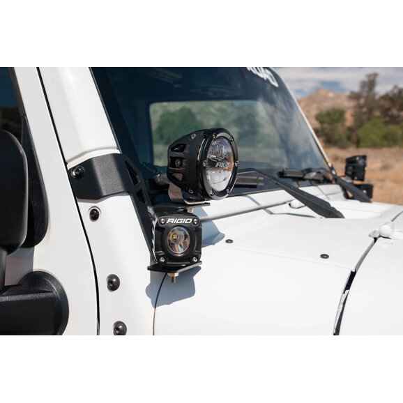 DV8 Offroad Dual Pod Light Mounts DV8 Offroad LBJK-04 Dual Pod Light Mounts for 07-18 Jeep Wrangler JK