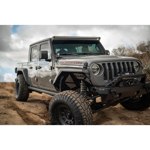 DV8 Offroad Armor Fender Flares DV8 Offroad FDGL-09 Armor Fender Flares for 20-25 Jeep Gladiator JT