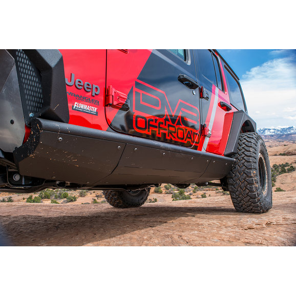 DV8 Offroad Boatside Sliders DV8 Offroad SRJL-01 Boatside Sliders for 18-19 Jeep Wrangler JL Unlimited 4-Door