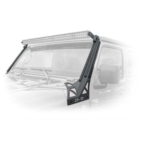 DV8 Offroad Picatinny Rail A Pillar Light Mount Pair DV8 Offroad D-JL-190052-PIL Picatinny Rail A Pillar Light Mount Pair for 18-21 Jeep Wrangler JL and Gladiator JT