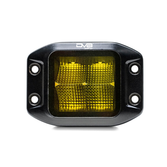 DV8 Offroad 3" Elite Series Amber LED Flush Mount Pod Light - Flood Beam Pattern DV8 Offroad BE3FMW40W-A 3" Elite Series Amber LED Flush Mount Pod Light - Flood Beam Pattern