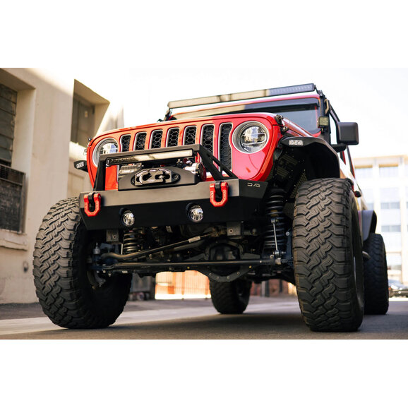 DV8 Offroad FS-25 Front Stubby Bumper DV8 Offroad FBJL-06 FS-25 Front Stubby Bumper for 07-25 Jeep Wrangler JK, JL & Gladiator JT