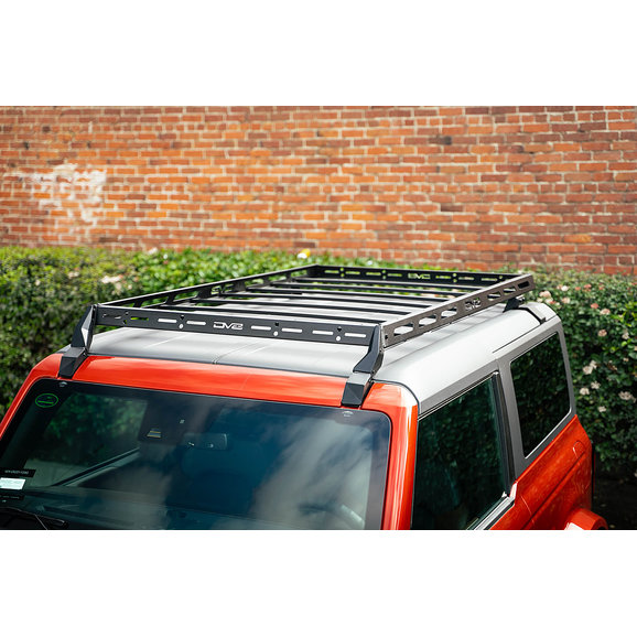 DV8 Offroad Hard Top Roof Rack DV8 Offroad RRBR-03 Hard Top Roof Rack for 21-25 Ford Bronco 2-Door with OEM Hard Top