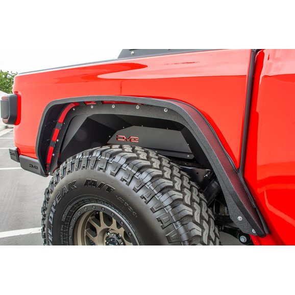 DV8 Offroad Rear Inner Aluminum Fenders DV8 Offroad INFEND-04RB Rear Inner Aluminum Fenders for 20-23 Jeep Gladiator JT