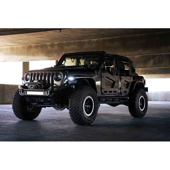 DV8 Offroad Slim Fender Flares DV8 Offroad FDJL-07 Slim Fender Flares for 18-23 Jeep Wrangler JL