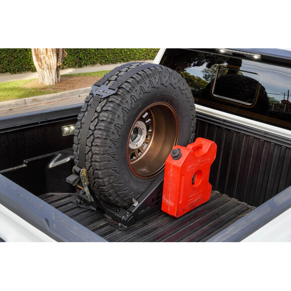 DV8 Offroad Truck Bed Universal Tire Carrier & Accessory Mount DV8 Offroad UNBM-01 Truck Bed Universal Tire Carrier & Accessory Mount