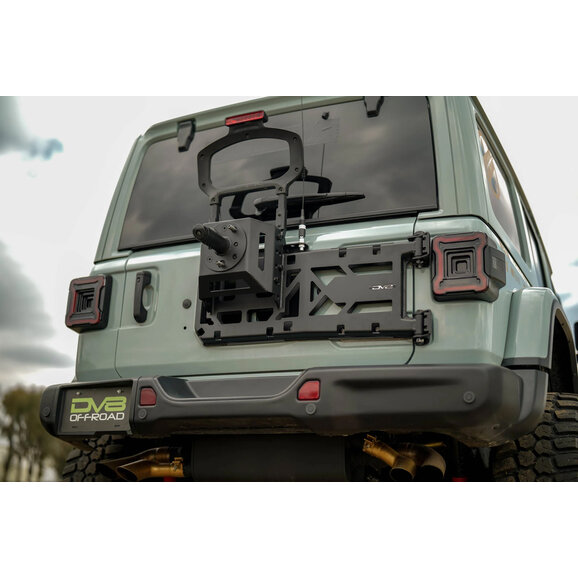 DV8 Offroad Spare Tire Carrier DV8 Offroad TCJL-15 Spare Tire Carrier for 18-25 Jeep Wrangler JL