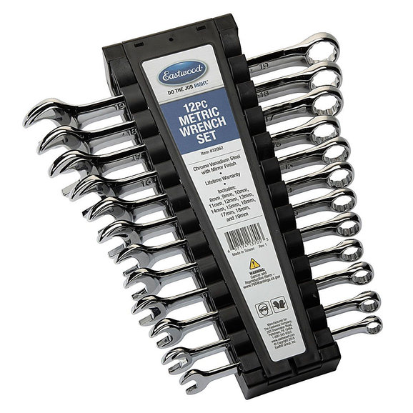 Eastwood Eastwood 12pc Standard Wrench Set MM Eastwood 32062 Eastwood 12pc Standard Wrench Set MM Includes Metric Sizes: 8, 9,10,11,12,13,14, 15,16,17,18,19mm