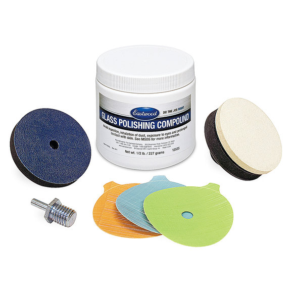 Eastwood Glass Polishing Kit for Deep Scratches Eastwood 12526 Glass Polishing Kit for Deep Scratches