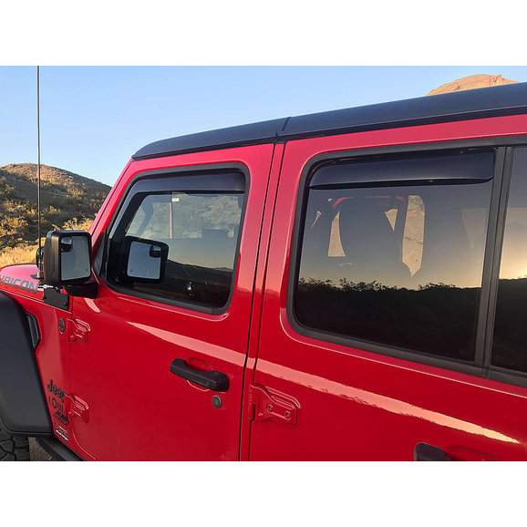 EGR  In Channel Style Window Visors  for 18-22 Jeep Wrangler JL Unlimited & Gladiator JT