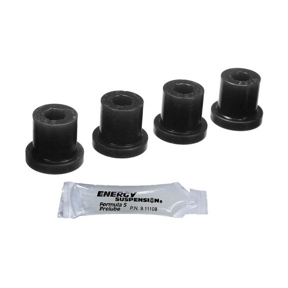 Energy Suspension Front Leaf Spring Shackle Bushings Energy Suspension Front Leaf Spring Shackle Bushings for 76-86 Jeep CJ5, CJ7 & CJ8