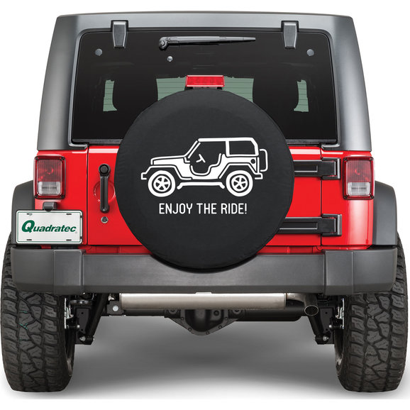 Quadratec Enjoy The Ride Tire Cover Quadratec Enjoy The Ride Tire Cover