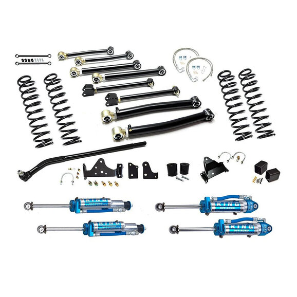 EVO Manufacturing  4" Enforcer Suspension System with Draglink Flip Kit for 07-18 Jeep Wrangler JK