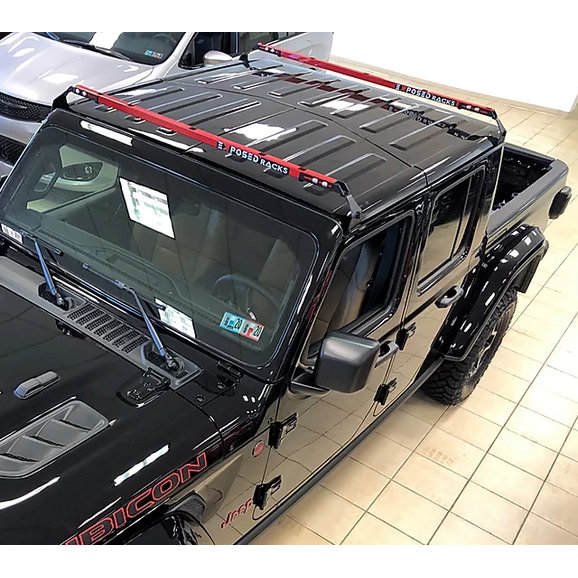 Exposed Racks Hardtop Roof Rack for 18-20 Jeep Wrangler JL & Gladiator JT |  Quadratec