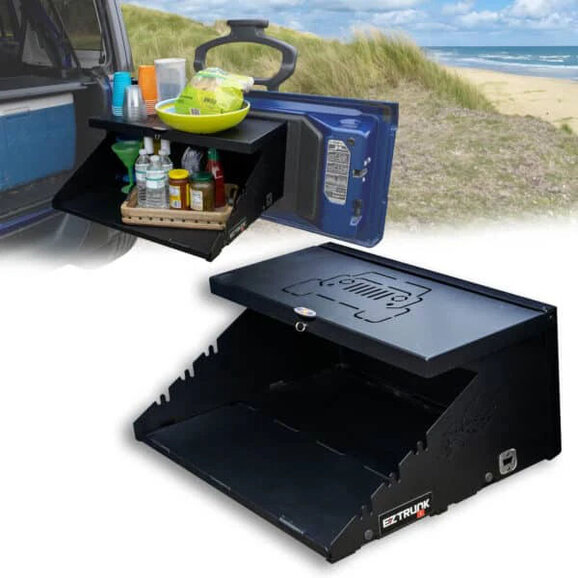 EZ 4X4  Aluminum Folding Tailgate Table for 07-24 Jeep Wrangler JK & JL