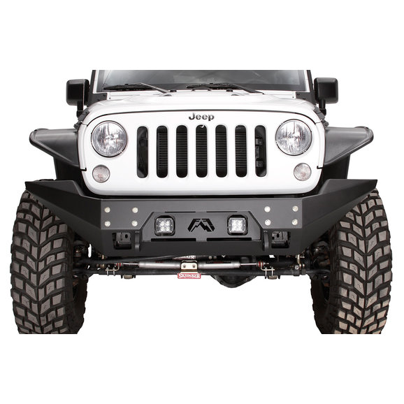 Fab Fours FMJ Front Full Width Winch Bumper Fab Fours JK07B18571 FMJ Front Full Width Winch Bumper for 07-18 Jeep Wrangler JK