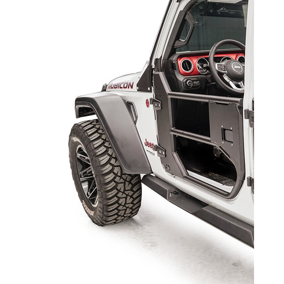 Fab Fours Front Half Tube Doors Fab Fours JL1032-1 Front Half Tube Doors for 18-20 Jeep Wrangler JL 2-Door and Gladiator JT
