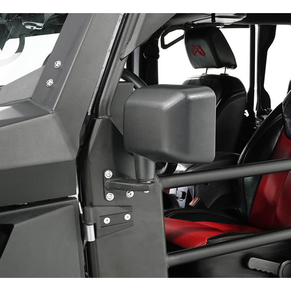 Fab Fours Tube Door Mirror Brackets Fab Fours Tube Door Mirror Brackets for 07-21 Jeep Wrangler JL, JK & Gladiator JT
