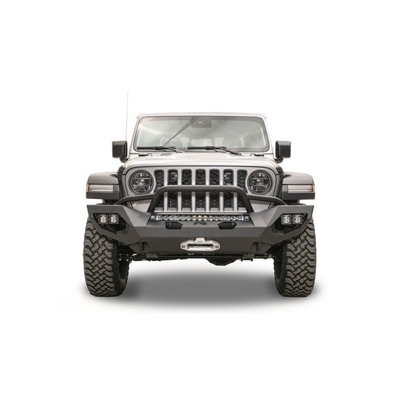 Fab Fours Matrix Front Bumper Fab Fours  Matrix Front Bumper for 18-20 Jeep Wrangler JL and Gladiator JT